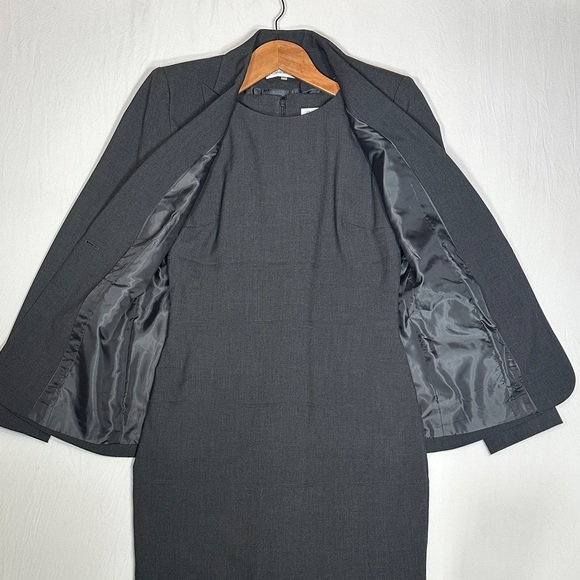 Calvin Klein Set Grey Women's Dress & Blazer Two-Piece - Picture 5 of 6